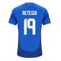 Camiseta Italia Mateo Retegui #19 Primera Equipación Replica Eurocopa 2024 mangas cortas